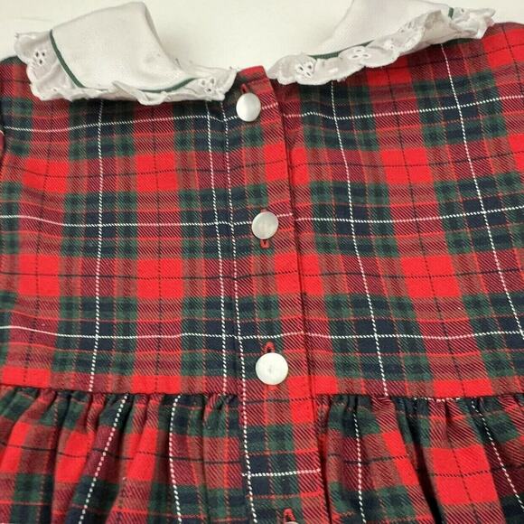 Sarah Louise England Holiday Plaid Collared Dress - Picture 5 of 9